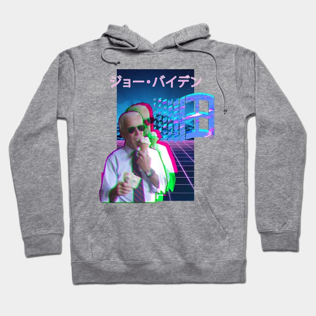 Joe Biden Vaporwave Hoodie by TKL